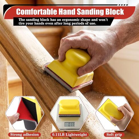 32Pcs Sanding Sponge Kit, 180-3000 Grit Foam Sanding Block with Sand Paper, Reusable Wet/Dry Fine Sandpaper for Wood, Metal, Auto, Jewelry, Musical Instruments, DIYers in Kuwait