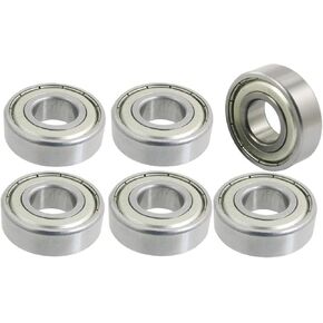 Saim 6202Z Ball Bearing 15 x 35 x 11mm Dual Metal Shields Pair Deep Groove Radial Speed, 6Pcs in Kuwait