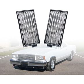 Front Parking Turn Signal Marker Light Lamp Lens Compatible with 1978-1979 GMC Caballero Ch-e-vro-let Malibu El Camino # 913605# 913606