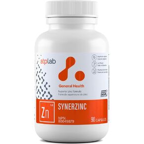 ATP LAB | Synerzinc 90 caps | Superior zinc Supplement an Essential Mineral for Your Health.