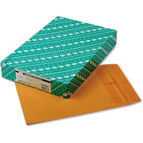 Quality Park Redi-Seal Catalog Envelopes, 10x13, 28lb, Kraft, 100/Box