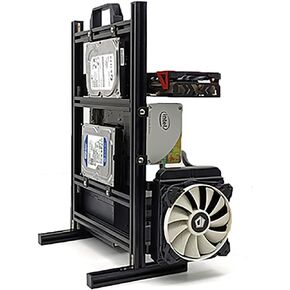 DIY Computer Motherboard Case Rack, Motherboard Chassis Set, Creative Personality ATX/M-ATX/ITX Open Air Frame Chassis Bracket , Vertical Overclocking
