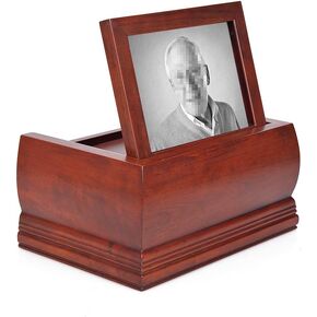 MAKEY'S Wood Urns for Ashes Adult Male/Female,Professional Wooden Unr for Human Ashes,Decorative and Crematory Urn
