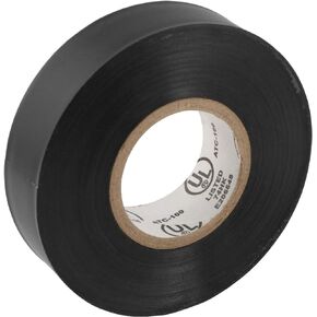CURT 59740 Black Electrical Tape, 7 Mil, 3/4-Inch x 60-Foot Rolls, Small, Black, 10-Pack