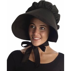 Forum Novelties womens Oversized Bonnet Costume Headwear, Black, One Size US