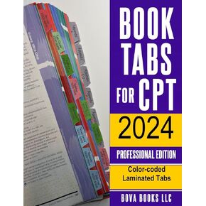 علامات تبويب الكتاب للإصدار الاحترافي CPT 2024 (إصدار AMA). مغلفة ومرمزة بالألوان وقابلة لإعادة تعيين وضعها مع بطاقة محاذاة لسهولة الاستخدام. in Kuwait