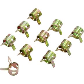 ID 5/16" inch Spring Clip Fuel Water Line Hose Pipe Air Tube Clamps 8mm Pack of 10