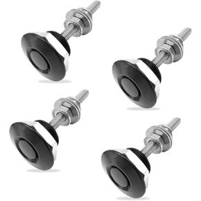 4 Pack Quick Latch Hood Pins, Universal Aluminum Quick Release Bumper, Hood Pins Car Hood Bumper License Plate Cover Push Button Bonnet, 1.25 inch Universal Aluminum Vehicle Hood Pins.