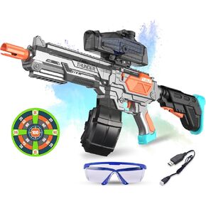 قاذف كرات جل كبير مع طبلة، قاذف رش تلقائي ويدوي، قاذف رش كهربائي، ترقية السعة (رمادي) in Kuwait