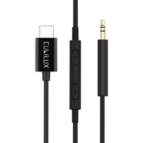 كابل سماعة الرأس Cubilux USB C إلى 2.5 مم مع ميكروفون، سلك بديل من النوع C إلى 2.5 مم متوافق مع Bose Noise Canceling 700، QuietComfort 45 QC35/QC25، JBL E45BT E55BT E65BTNC سماعة بلوتوث، 4FT
