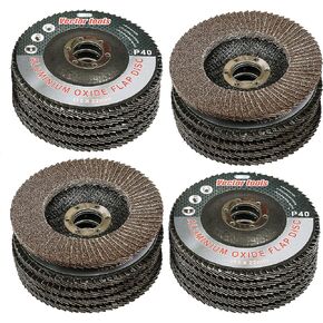 LOT OF 20 4 1/2 X 7/8 FLAP 40 GRIT WHEEL SANDING DISC ALUMINUM OXIDE