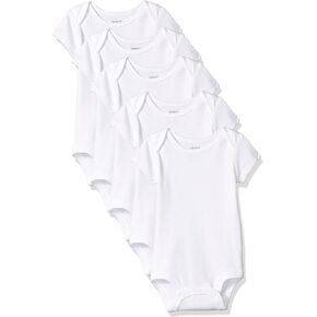 Carter's baby-girls Unisex Basic White Cotton BodysuitsBodysuit