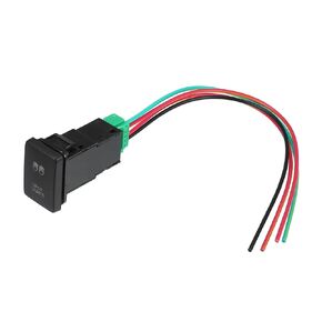 Spot Lights Push Button Switch with Connector Wire for Toyota Landcruiser 4Runner / Car Interior LED on Off Switch Panel/Waterproof / 1 Set Blue
