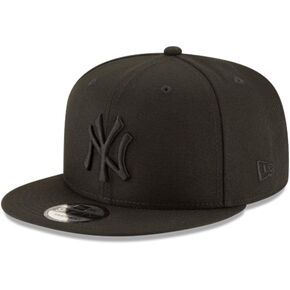 New Era New York Yankees Basic OTC 950 Stretch Fit Hat Black on Black OSFA