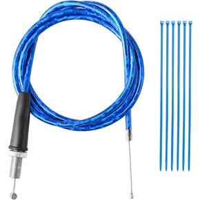 Mini Bike Throttle Cable 50 inch Flexible Steel Inner core Overlay Color Laser Film (Black)