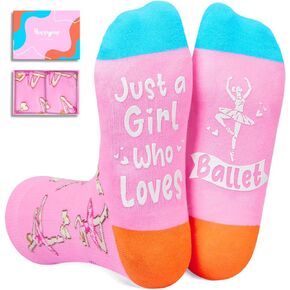 HAPPYPOP Ballet Gifts Ballerina Gifts Dancing Gifts, Dancer Socks For Dancers Ballet Socks Ballerina Socks Dance Teacher Socks, Dancer Gifts Dance Teacher Gifts