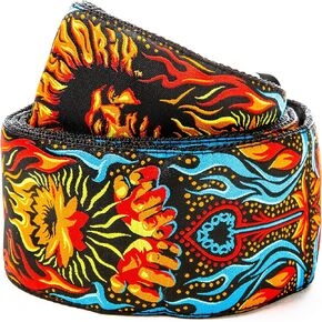 Jim Dunlop Jimi Hendrix 2.5" Lotus Guitar Strap (JH12)