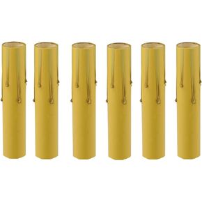Creative Hobbies® 1775-4 Inch Tall Antique Look Drip Candle Socket Covers ~Candelabra Base, 6 Pcs