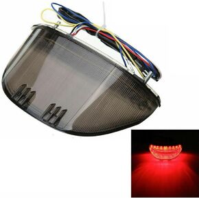 Smoked ATV LED Taillight 12V Motorcycle Brake Light with LED Turn Signals Compatible with 2003-2006 Honda CBR600RR 2004-2007 CBR1000RR