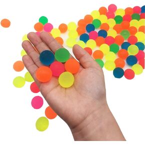 100 Pack Bouncy Balls,Assorted Color,Solid Color High Bouncing Balls for Kids Playtime and Prize