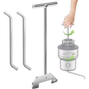 Garbage Disposer Unjamming Wrench, 2 Pack, Compatible with SinkErator Moen, Removes Clogging Above The Sink, WR00KIT