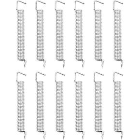 12Pcs Yootones Electric Guitar Tremolo Bridge Springs Compatible with Fender Stratocaster ST Replacement, Guitars Parts(Silver)
