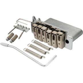 Wilkinson WOV10 52.5mm (2-1/16 inch) 2-Point ST Guitar Tremolo Bridge Individual Saddle for Fender Squier/Mexico Strat Stratocaster Electric Guitar, Chrome