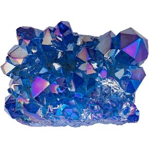 DECHOUS Sapphire Cluster Purple Home Decor Home Decorations Candle Gifts Fish Tank Stones Fish Tank Rocks Crystal Natural Stones decoraciones para salas de casa House Gifts gem Amethyst