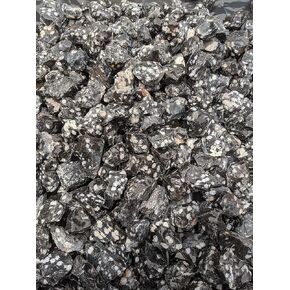 Snowflake Obsidian. 1 Pound Lot. Natural Rough Stone from USA. 1" to 2" Specimens. Great for Rock Tumbling, Wire Wraping, Fountain Stones, Decoration or Energy Stones.