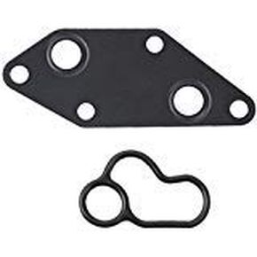 Engine Oil Cooler Gasket Set Compatible for 2007 to 2013 Altima Sentra Rogue with 2.5L 4 Cylinder Engine (Metal Gasket + Oring seal)