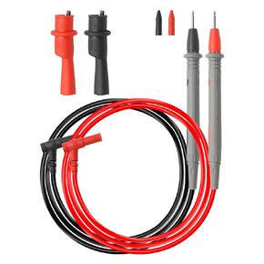 1 Set Multimeter Test Leads Kit, CAT III 1000V 20A Digital Test Probe Leads Set with Alligator Clips, Silica Gel Multimeter Leads Banana Plug