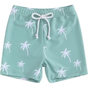 Toddler Baby Boy Swim Trunks Dinosaur Elastic Waist Swim Shorts Quick Dry Beach Board Shorts Bathing Suit Swimwear