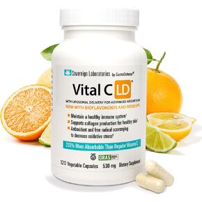 Vital C-LD - Enhanced Liposomal Vitamin C - 530mg Capsules - 120 Count