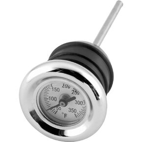 Biker's Choice Oil Tank Dipstick with Temperature Gauge (White Face) Compatible with 88-99 Harley FLSTC