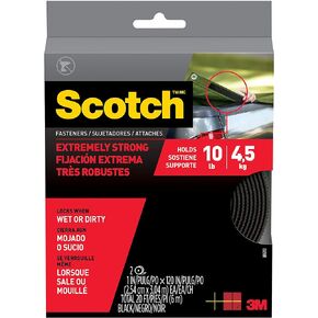 RF6761 Fastener, Reclosable, Black, 1-In. x 10-Ft. - Quantity 1