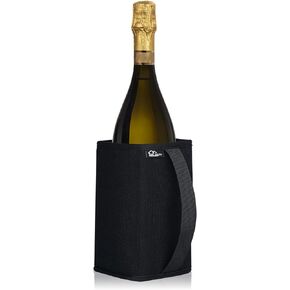 WK IEASON Standard Wine Cooler Sleeves Portable Champagne Insulator Sleeve Can Cooler Beer Cooler Cover- Keeps Wine & Champagne Chilled for Hours (Black)