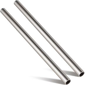 2 Pcs Cold Rolled Steel Tube Metal Seamless Round Tubing for Industries Automotive Applications, Strong and Durable (7/8" Od, 0.64" Id, 0.12" Wall, 36" Length)