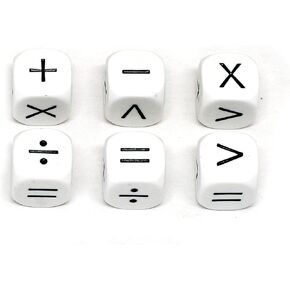 Koplow Games Operators Dice Learning Aid Classroom Accessories Multicolor, Standard (15mm - 17mm)