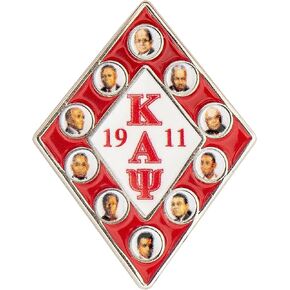 Kappa Alpha Psi Lapel Pin KAP D9 Nupe Founder Divine 9 Nine Fraternity Logo Enamel Greek Letters Formal Wear Blazer Jacket (Founders Pin)