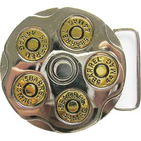 JEAN'S FRIEND Bright Silver Round Spinning Spinner Belt Buckle also Stock in US