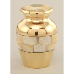 Forever Keepsake Urn – Classic MOP Small Keepsake Qnty 1 - Keepsake Urn for Human Ashes with 1 Velvet Box-Mini Keepsake Urn - Affordable Keepsake Urn