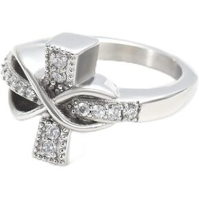 memorial jewelry Infinity Mini Ring Hold Loved Ones Ashes Cremation Urn Ring for Women Finger Ring