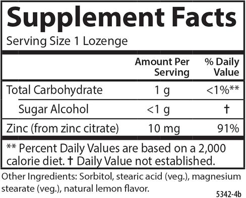 Carlson - Zinc-Ease, Soothing Lozenge, Health Support & Optimal Wellness, Lemon, 180 Lozenges in Saudi Arabia