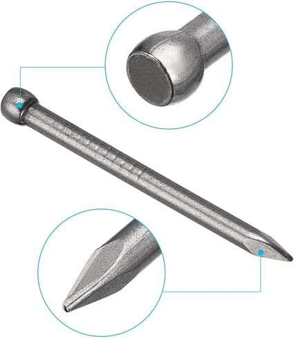 uxcell Finishing Nails 120pcs 28mm 1-1/8 Inch Hand-Drive Hardware Carbon Steel Nail Lost Head Nails in Saudi Arabia