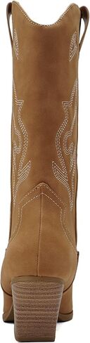 Soda Orville ~ Women Western Cowboy Stitched Pointe Toe Heel Ankle Mid Shaft Fashion Boots in Saudi Arabia