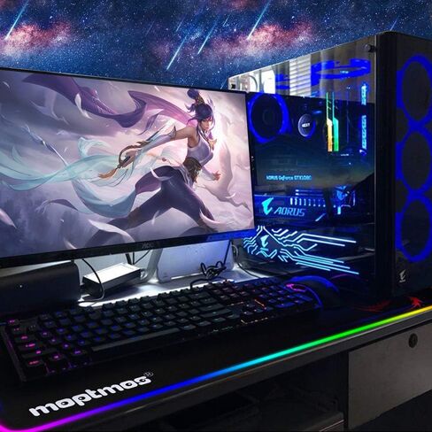 Large Mouse Pad Extended Speed Gaming Mouse Pad Fly Dragon Mouse Pad Gamer Office Computer Mouse Mat (A-Blue) in Saudi Arabia