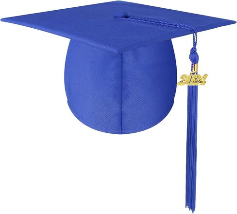 Geyoga Adult Graduation Cap with 2024 and 2025 Tassel for High School and Bachelor Master in Saudi Arabia