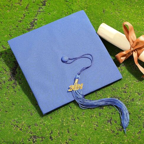 Geyoga Adult Graduation Cap with 2024 and 2025 Tassel for High School and Bachelor Master in Saudi Arabia