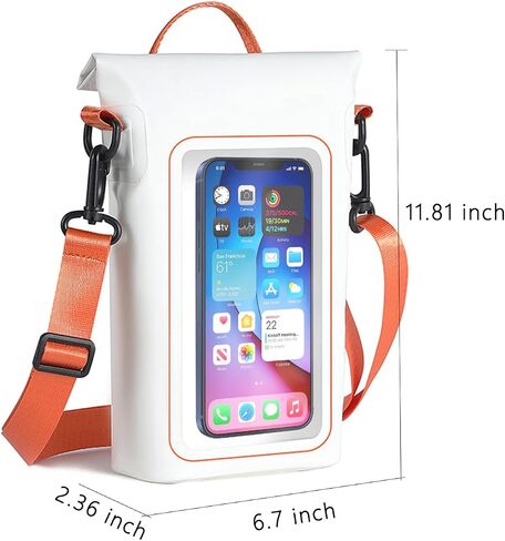 Waterproof Dry Bag 2L Roll top Waterproof Backpack with Phone Cover bag Rowing and Kayaking Accessories Camping Swimming Beach Fishing Rafting dry bags for kayaking waterproof(black+green) in Saudi Arabia