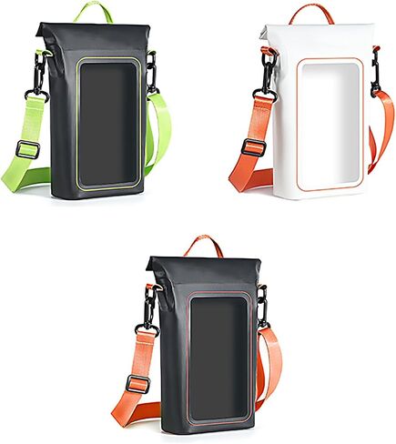 Waterproof Dry Bag 2L Roll top Waterproof Backpack with Phone Cover bag Rowing and Kayaking Accessories Camping Swimming Beach Fishing Rafting dry bags for kayaking waterproof(black+green) in Saudi Arabia